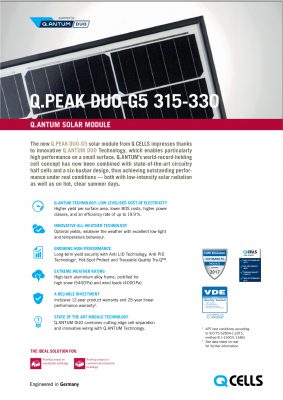 Tấm pin mặt trời Hanwha QCell